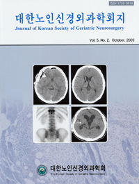 대한노인신경외과학회지-논문게재 (Vol. 5, No. 2, October 2009) 이미지