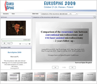 European Spine 학회-구연발표 이미지